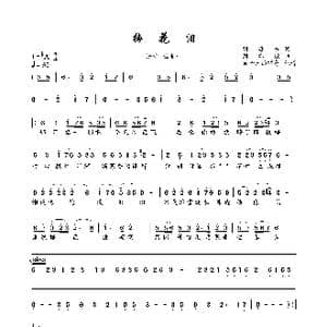 梅花泪_歌曲简谱_词曲:刘海东 刘亦敏