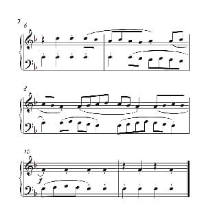 断奏和连奏 钢琴谱