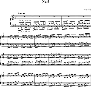 哈农指法练习 钢琴谱