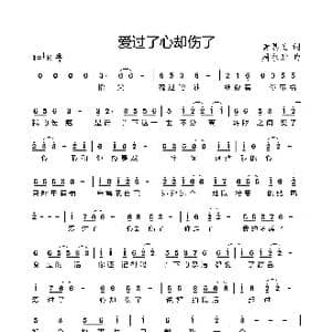 爱过了心却伤了_歌曲简谱_词曲:黄恩义 周永财