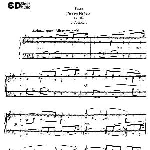 Pieces Breves Op.84 钢琴谱 加布里埃尔 福雷