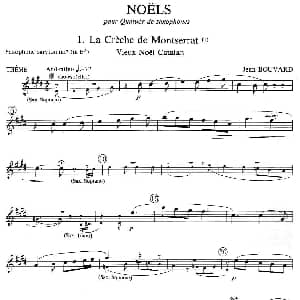 萨克斯谱 | jean Bouvard 编写的6首萨克斯四重奏 低音萨克斯分谱 jean Bouvard