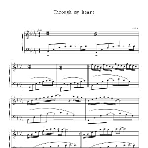 Through my heart 钢琴谱 欧阳易