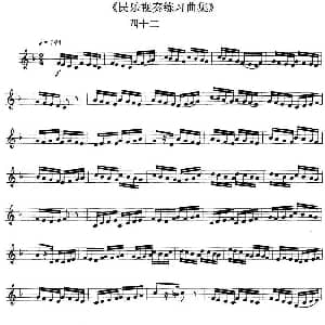 民乐视奏练习曲集 42—43