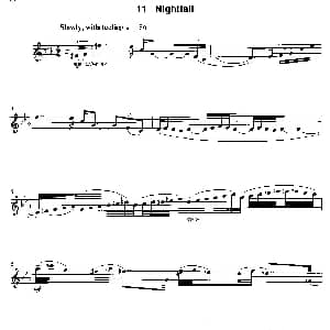 萨克斯谱 | Nightfall 12首现代风格练习曲之11 James Rae