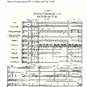 Eb调小提琴与中提琴炫技序曲, K.364 一