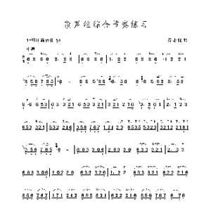 葫芦丝综合节奏练习_歌谱投稿_词曲: 乔志忱