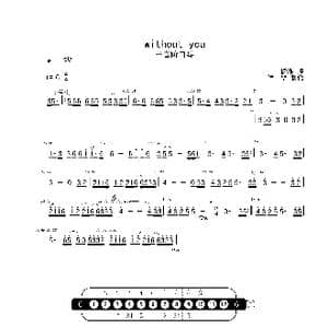 without you G 首调简谱_歌曲简谱