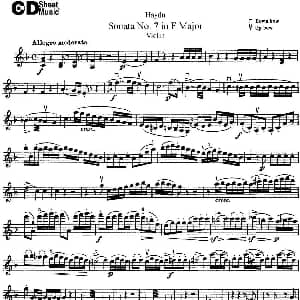 小提琴谱 | Violin Sonata No.7 in F Major
