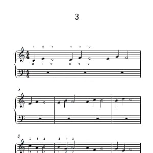 非连音练习 3 钢琴谱