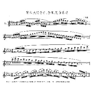 萨克斯谱 | 萨克斯练习曲合集 5—11 降G大调音阶 音程 琶音练习 王清泉