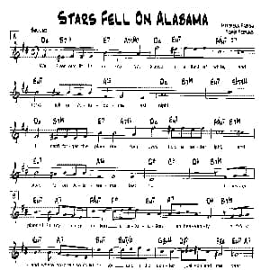 STARS FELL ON ALABAMA 降B爵士乐谱