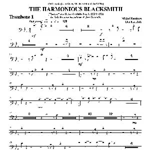 THE HARMONIOUS BLACKSMITH 第一长号分谱