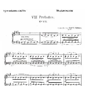 Eight Preludes Op.30 钢琴谱 约瑟夫 卡西马 霍夫曼 Josef Casimir Hofmann