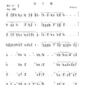 笛子谱 | 为了谁 孟庆云