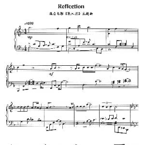 Reflection 钢琴谱