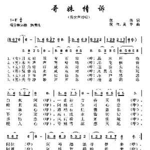 哥妹情诉_歌曲简谱_词曲:倪伟 倪伟 吴华