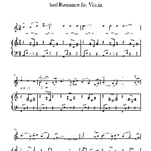 小提琴谱 | Sad Rommance for Beginning Violin 小提琴 钢琴伴奏 Thao Nyugen Xahn
