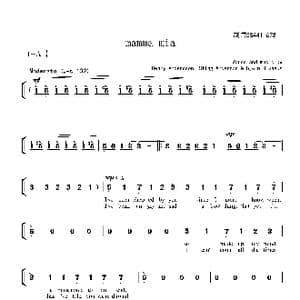 妈妈咪呀二部合唱简谱_歌曲简谱