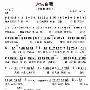 迷失自我_歌曲简谱_词曲:赵小毛 赵小毛