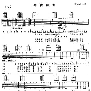 午夜怨曲 吉他谱 Beyond Beyond Beyond