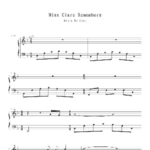 Miss Clare Remembers 钢琴谱 雅尼