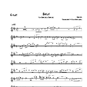 萨克斯谱 | Emily 中音萨克斯