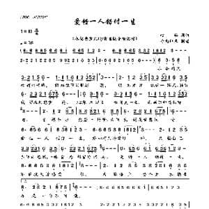 爱错一人错付一生_歌曲简谱_词曲:心怡 心怡
