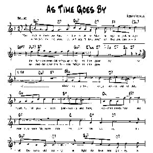 AS TIME GOES BY 降B爵士乐谱