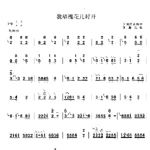 古筝谱 | 我望槐花几时开 黄梅改编版