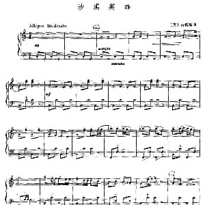 手风琴谱 | 沙漠英雄 英 古德温