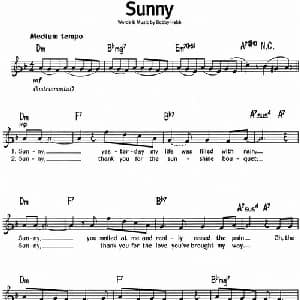蓝调音乐:Sunny_外国歌谱
