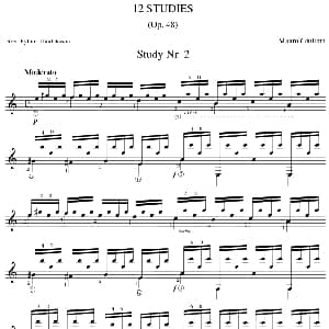 Mauro Giuliani 12 Studies,Op.48 吉他谱