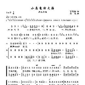 小乌龟回大海_歌谱投稿_词曲:丁志强 吕聂