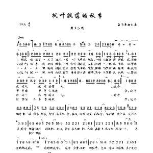 枫叶飘落的秋季_歌曲简谱_词曲:音乐走廊 音乐走廊