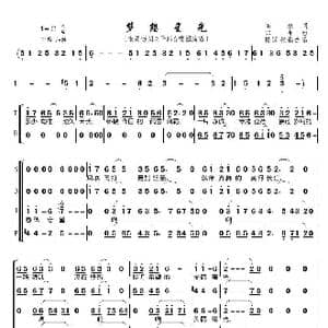 梦想星光_歌曲简谱_词曲:田地 印青