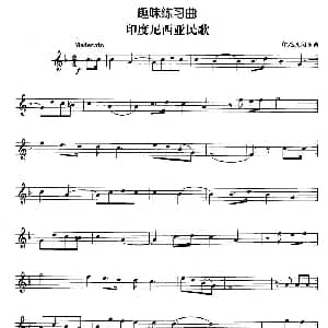 趣味练习曲 印度尼西亚民歌