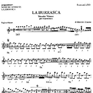 手风琴谱 | La Burrasca