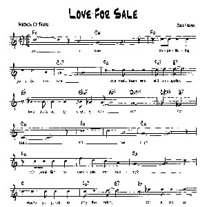 LOVE FOR SALE 降B爵士乐谱