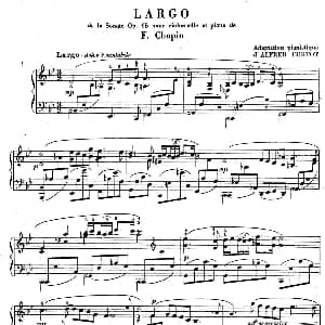 Sonata for Cello and Piano in g Minor Op.65 钢琴谱 肖邦 chopin曲 柯尔托改编