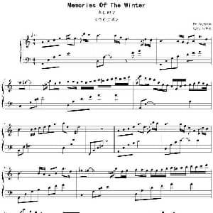 Memories Of The Winter 冬日回忆 钢琴谱 杨梦婕记谱