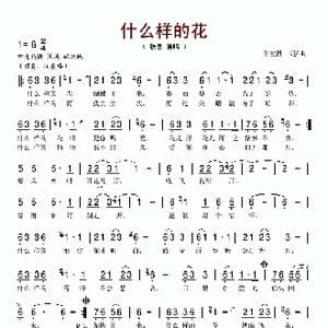 什么样的花_歌谱投稿_词曲:陈彼得 陈彼得