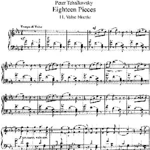 柴可夫斯基18首钢琴小品Op.72 钢琴谱 俄 彼得 伊利奇 柴可夫斯基