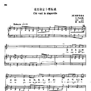 声乐教学曲库3 60谁要找吉普赛姑娘 意大利 _外国歌谱_词曲: 帕伊谢洛