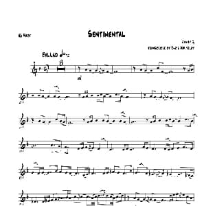 萨克斯谱 | Sentimental Eb Part