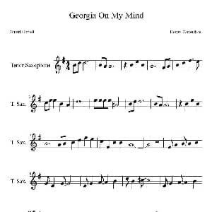 萨克斯谱 | Georgia In My Mind