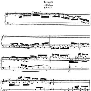 Toccata BWV 911 钢琴谱 约翰.塞巴斯蒂安.巴赫