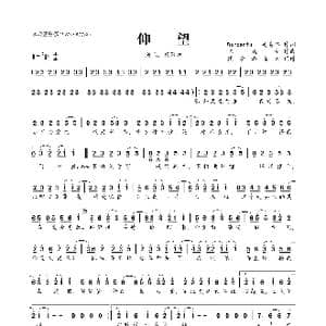 仰望_歌曲简谱_词曲:Wonderful 吴易纬 陈威全