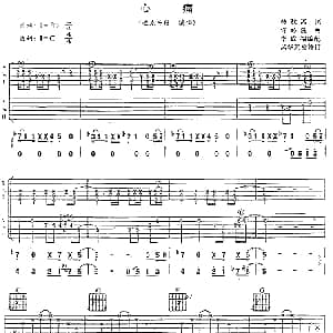 心痛 吉他谱 迪克牛仔 林秋离 许环良