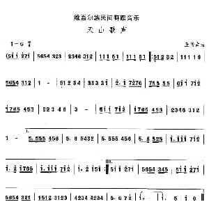 天山歌 维吾尔族舞蹈 中国民族民间舞曲选 王俊武